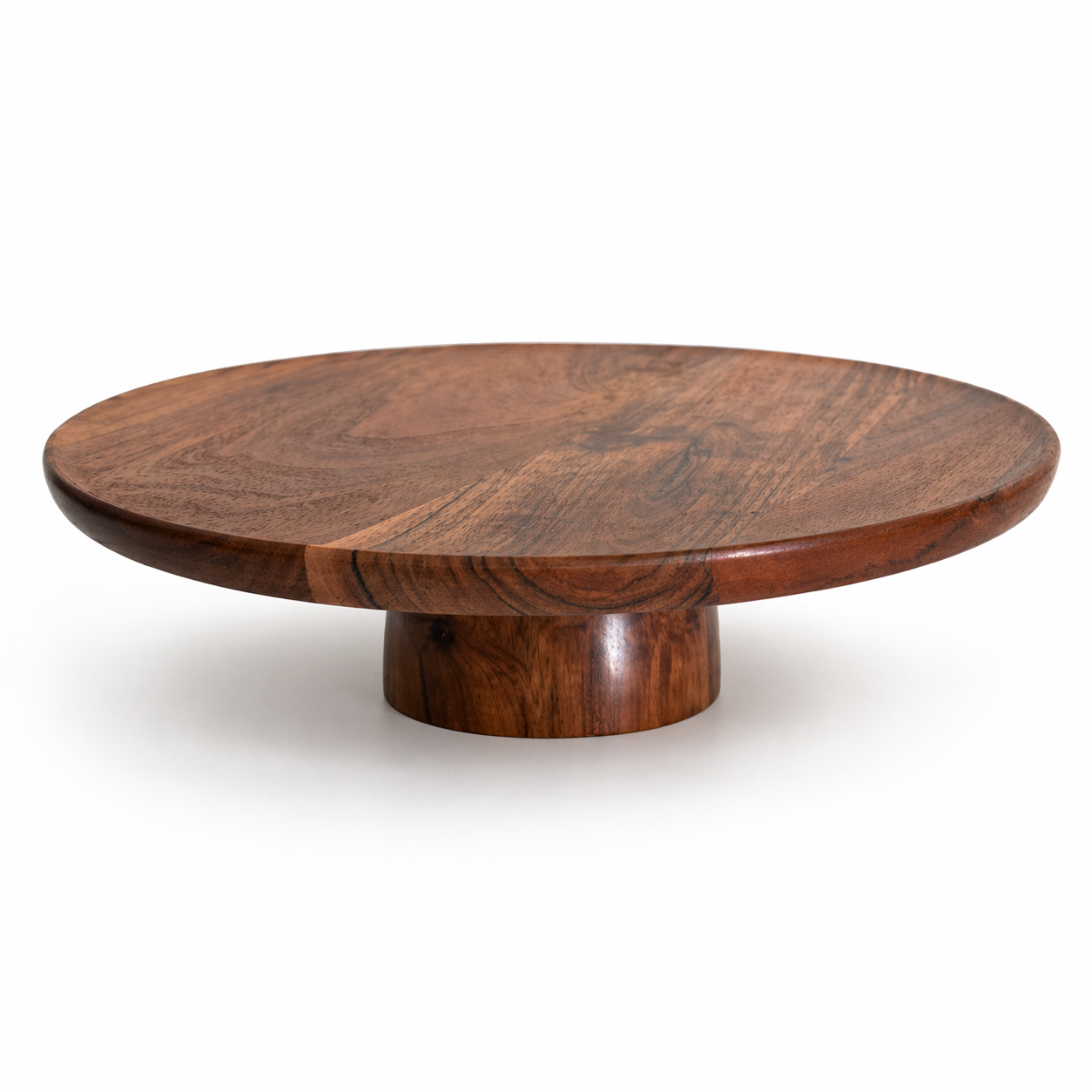 Pedestal Cake Stand – Acacia Wood