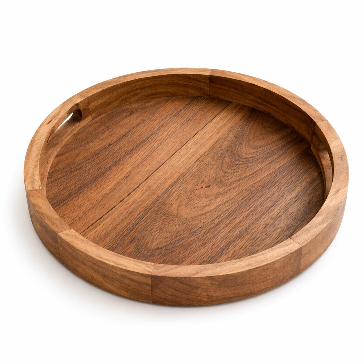 Round Serving Tray – Acacia Wood
