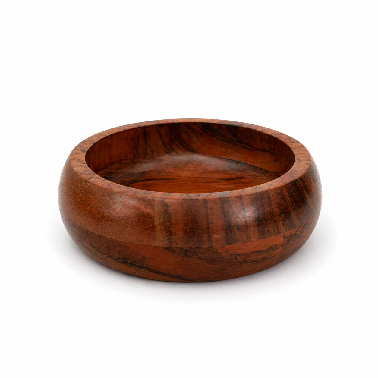 Rounded Edge Serving Bowl – Acacia Wood