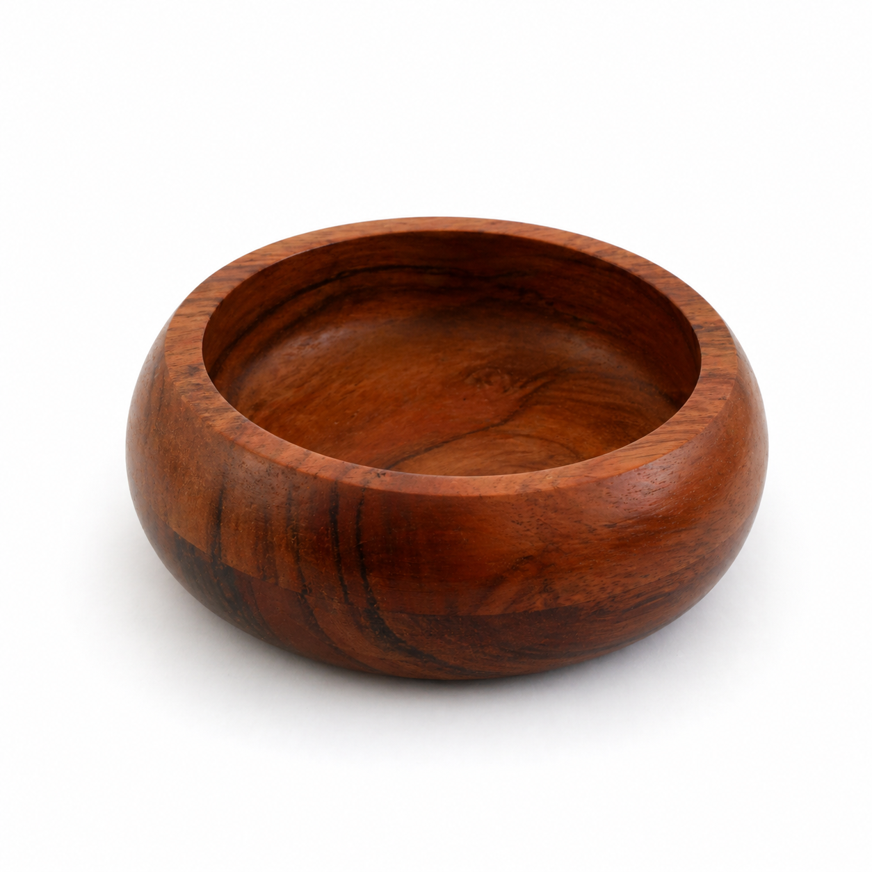 Rounded Edge Serving Bowl – Acacia Wood